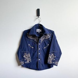 Kids navy gold contemporary brand cowboy